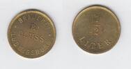 Notgeld Ludwigsburg Wertmarke zu 1/2 Liter Notgeld Ludwigsburg Brauerei R. Cluss -