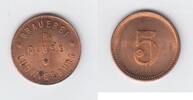 Notgeld Ludwigsburg 5 Pfennig Notgeld Ludwigsburg Brauerei R. Cluss -
