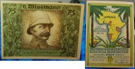 Kolonien Afrika 75 Pfennig, Deutsch- Hanseatischer Kolon v. Wissman 4.11.1921 75 Pf, Deutsch- Hanseat. Kolonialgedenktag