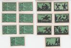 Deutschland / Ansbach 7 Notgeldscheine Bensheim / Ansbach, 7 Notgeldscheine, 1921 -