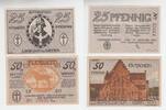 Dänemark / Legumkloster 2 Notgeldscheine Legumkloster, 25/50 Pfennig Notgeldschein / Gutschein -