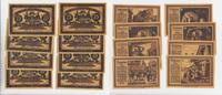 Freiberg/Sachsen 8 Notgeldscheine Freiberg/Sachsen, 8x 75 Pfennig-Schein -