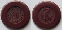 Belgien, Chaudfontaine 20 Francs Kursaal, Casinomarke -