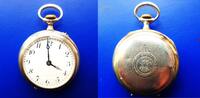 Schweiz, DAMEN TASCHENUHR, niedliche histor., silberne DAMEN TASCHENUHR jetzt mit Quarzuhrwerk-gute Funkt., -