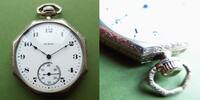 U.S.A., HERREN TASCHENUHR, gute 8-eckige ELGIN HERREN TASCHENUHR, Ankerhemmung, gute Funkt., ca. 1921, -