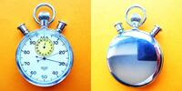 Schweiz, HERREN TASCHENUHR, HEUER STOPP UHR m. Rattrapante in gutem Zustand & einwandfreier Funktion, -