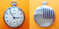 Russland, HERREN TASCHENUHR, TASCHENUHR Molnia mit Feinregulierung, Ankerhemmung, gute Funktion, ca. 1968, -