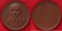 Universitätsmedaillen braune Porzellan-Medaille (Meissen) Leuna - Merseburg Technische Hochschule Carl Schorlemmer, im Etui -