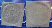 Weimar /Soldau 10 Pfennig Probe, Bildseite, Bleiabschla Probe/ Bleiabschlag Solda OPR (2), 10 Pfennig 1921, Bildseite auf eins. Platte