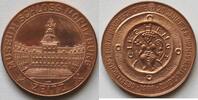 Paul Schack Kupfermedaille Schloss Moritzburg, 25 Jahre FG Numismatik Zeitz, Zeitzer Brakteat -