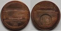 Kupfermedaille 1984 Helmut König 4. Kreismünzausstellung Treptow, Berliner Ostbahnen vorzüglich-Stempelglanz