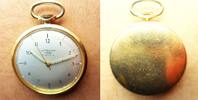 Deutschland, HERREN TASCHENUHR, vergold. HERREN TASCHENUHR (Frack-), Jungh.-Astra, Cal. 687, gute Funkt., 1965, -
