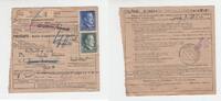 Paketmarke unterschrieben von der SS - O.Brinkmann 1944 3. Reich / Konzentrationslager Buchenwald Paketmarke an den Schutzhäftling No 33803 Konze...