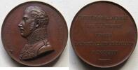 Brandenburg-Preußen Bronzemedaille (v. Gayrard/Denon) Friedrich Wilhelm III., auf den Besuch der Pariser Münze -