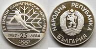Bulgarien 25 Lewa Olympische Winterspiele Calgary 1988, Ski-Abfahrtslauf -