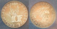 Frankreich 10 Francs Silber 1988 Frankreich Silbermünze (900) zu 10 Francs Roland Garros. 1988, 12g