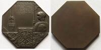 Österreich-Ungarn Einseitige Bronzeplakette (v. Weinberger) Stadt Znaim in Dankbarkeit die Österr. Ges. f. Muenz u. Medaillen-Kunde i. Wien -