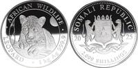 Somalia 2000 Schilling 1kg Silber Leopard -