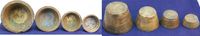 Hannover, Bechergewichte Hannover, 4 Bechergewichte 2, 4, 8, 16 Hannover, 4 Bechergewichte 2, 4, 8, 16, zahlr. Stempel und Kontrollmarken -