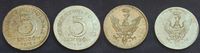 Deutsche Nebengebiete / Polen gepl. K. 2 x 5 Fenigow geplantes Königreich Polen, 2 x 5 Fenigow Eisen 1917 und 1918 vz