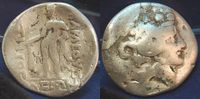 Antikes Griechenland / danubische Kelten Tetradrachme Griechenland Tetradrachme von Thasos (7)mit Rückseitendarstellung Herkules