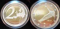 Finnland 2 Euro 2 EURO IM ORIGINALETUI 2011 FINNLAND 200 JAHRE BANK VON FINNNLAND, PP
