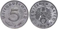 Deutschland / All.Bes./ PROBEPRÄGUNG 5 Pfennig Probe mit dazugehörigem Rohlin Probeprägung Alliierte Besetzung 5Pf. 1947J Zink ohne Hakenkreuz im Kreis