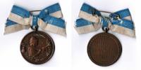 Russland Medaille Bronzemedaille 1914 St.Petersburger Kinder Kreuzzug an alter Bandschleife