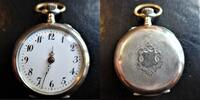 Schweiz DAMEN TASCHENUHR, DAMEN TASCHENUHR, Silber, 0,800, verschiedene Fehler, ca. 1910, -