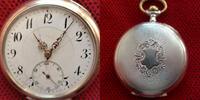 Schweiz, Herren Taschenuhr, HERREN TASCHENUHR, Silber - 0,800, diverse Haarrisse, gute Funktion, ca. 1915, -