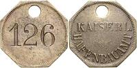 Kolonien: Deutsch-Südwestafrika Wertmarke Nr.126 Kaiserl.Hafenbauamt SWA Deutsch-Südwestafrika Wertmarke Kaiserliches Hafenbauamt Swakopmund ss
