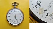 Schweiz, HERREN TASCHENUHR, HERREN TASCHENUHR, Zifferblattschäden, gute Funktion, 6 rubis, ca. 1915, -