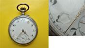 Schweiz, HERREN TASCHENUHR, HERREN TASCHENUHR, Zifferblattschäden, gute Funktion, 6 rubis, ca. 1915, -