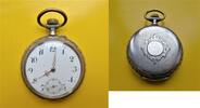 Schweiz, HERREN TASCHENUHR, HERREN TASCHENUHR, Silber - 0,800, Zylindergang, gute Funktion, ca. 1905, -