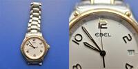 Schweiz, HERREN ARMBANDUHR, HERREN ARMBANDUHR, EBEL, Quartz, 750 Gold Lünette, gute Funktion, ca. 2000, -