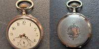 Schweiz, HERREN TASCHENUHR, HERREN TASCHENUHR, Silber - 0,800, Zylindergang, gute Funktion, ca. 1915, -
