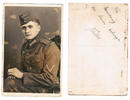 3. Reich / Nationalsozialismus Soldatenfoto 3.Reich 3. Reich Nationalsozialismus Soldaten Portrait Foto Uniform + Abzeichen -