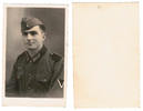 3. Reich / Nationalsozialismus Soldatenfoto 3.Reich 3. Reich Nationalsozialismus Soldaten Portrait Foto Uniform + Abzeichen -