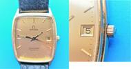 Schweiz, unisex ARMBANDUHR, Elegante OMEGA Quartz UNISEX ARMBANDUHR, neue Batterie,neues Glas,gute Funktion, -