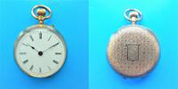 Schweiz, DAMEN TASCHENUHR, Hübsche DAMEN TASCHENUHR, Gold 14K, Zylinderhemmung, gute Funktion, ca. 1900, -