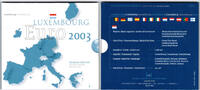 Luxemburg Offizieller Kursmünzensatz 2003 Luxemburg Offizieller Kurssatz 2003 mit Euromünzen -