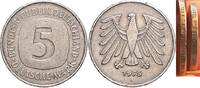 Deutschland / Bundesrepublik 5 Mark Fehlprägung 5 Mark 1975 J mit doppelter Randschrift, äußerst selten -