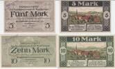 Deutschland Lot Geldscheine Fünf Mark und Zehn Mark -