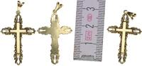 Kreuz Anhänger aus Duble, 3cm groß -