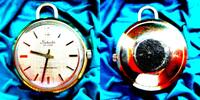 Deutschland, Damen Taschen-/Anhängeruhr, niedliche DAMEN TASCHEN- / ANHÄNGER UHR, Selecta im Etui-gute Funktion-ca1975, -