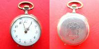 Schweiz, DAMEN TASCHENUHR, DAMEN TASCHENUHR, Silber 0,800, Zylinderhemmung, gute Funktion, ca. 1915, -