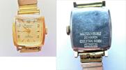 Deutschland, DAMEN ARMBANDUHR, DAMEN ARMBANDUHR DUGENA, vergoldet, 17 Steine, gute Funktion, ca. 1960, -