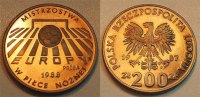 Polen 200 Zloty Polen 200 Zloty 1988 Polierte Platte Probe - PROBA