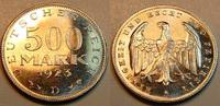 Deutschland / Kaiserreich 500 Mark Inflationszeit 500 Mark 1923D Erstabschlag / wie Polierte Platte