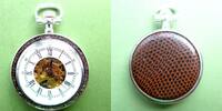 unbek. Herst.land, HERREN TASCHENUHR, Herren Skelett TASCHENUHR, versilbert, Ankerhemmung, gute Funktion, -